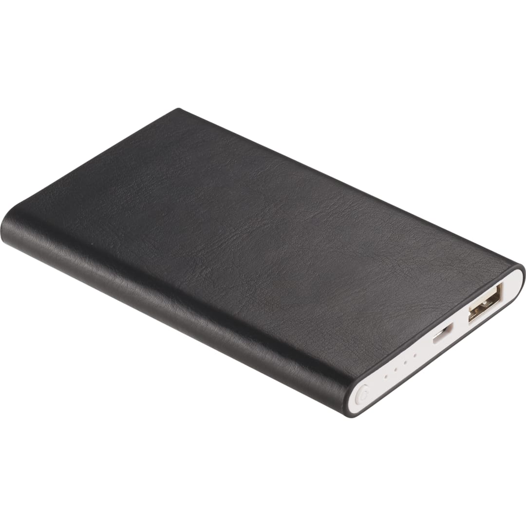 Black UL Listed Abruzzo 4,000 mAh Power Bank