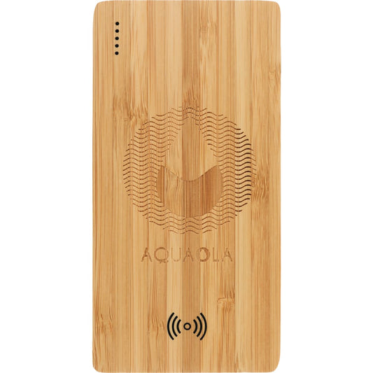 FSC® 100% Bamboo 5000 mAh Wireless Power Bank