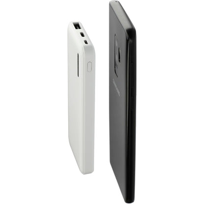 Front View of White Zodiac High Density 5000 mAh Power Bank