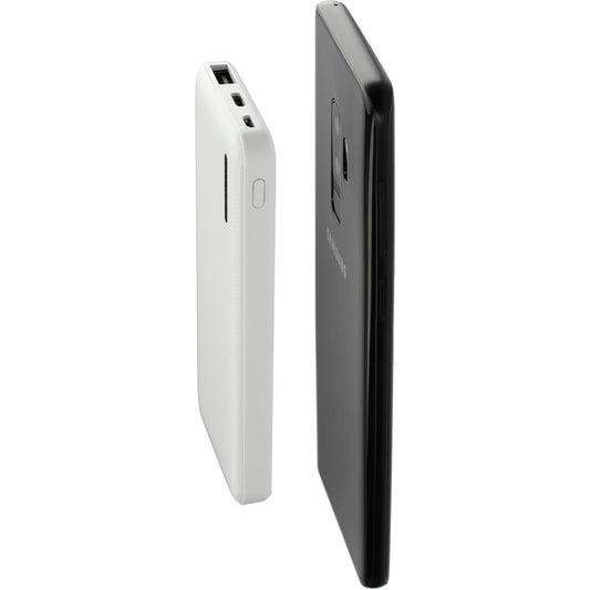 Front View of White Zodiac High Density 5000 mAh Power Bank