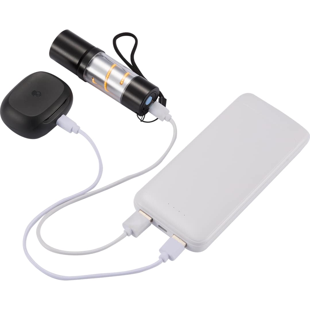 Pwr Pal 10000 mAh Power Bank with Integrated Cable