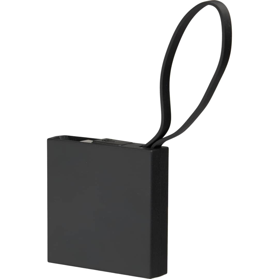 Recycled ABS 2000 mAh Power Bank with Type-C Cable