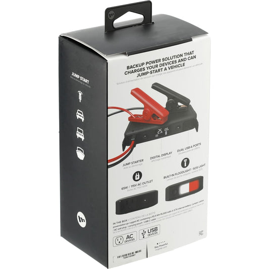 Front View of Black mophie® Powerstation Go Rugged AC