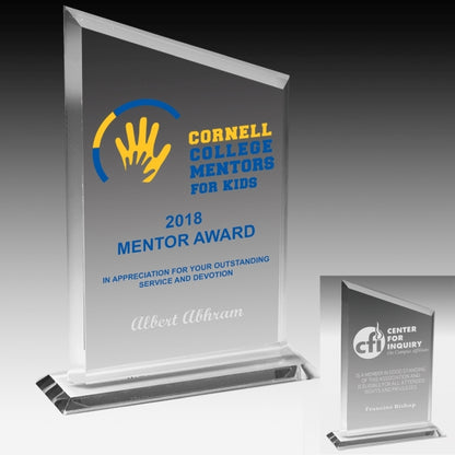 Screen Printed Billboard Award (5 1/2"x 8 3/4"x 3/8")