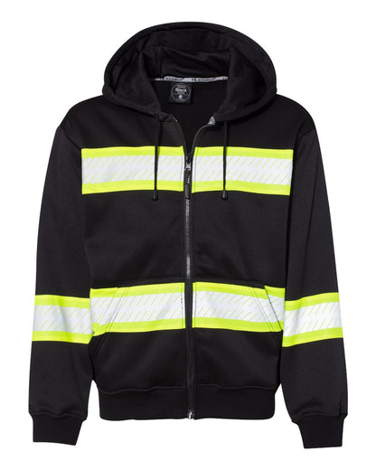 Men's EV Series® Enhanced Visibility Full-Zip Hooded Sweatshirt - B310-313