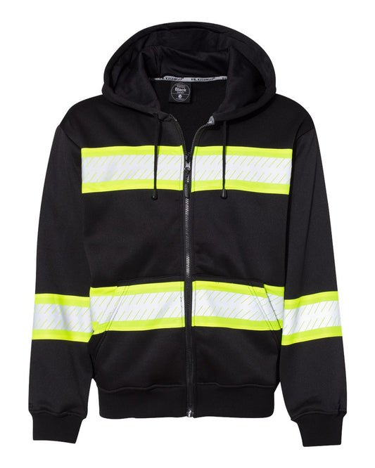 Men's EV Series® Enhanced Visibility Full-Zip Hooded Sweatshirt - B310-313