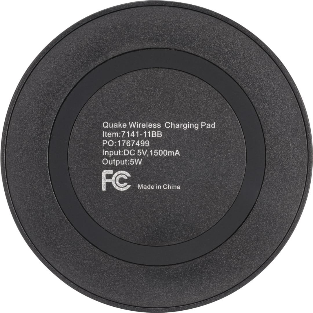Black Quake Wireless Charging Pad