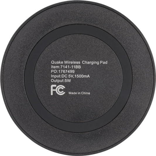 Black Quake Wireless Charging Pad