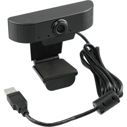 Black 1080P HD Webcam with Microphone