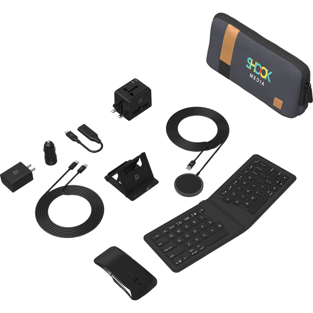 Gray Zagg Desktop Essentials Travel Kit