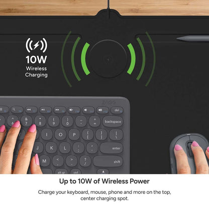 Zagg Desk Mat with Wireless Charging