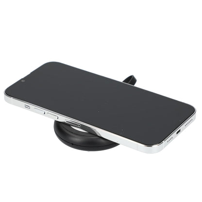 Front View of Black All-In-One Universal Travel 15W Wireless Charger
