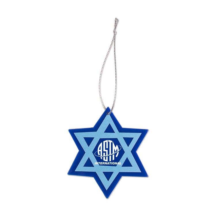 Multicolor Star of David Ornament