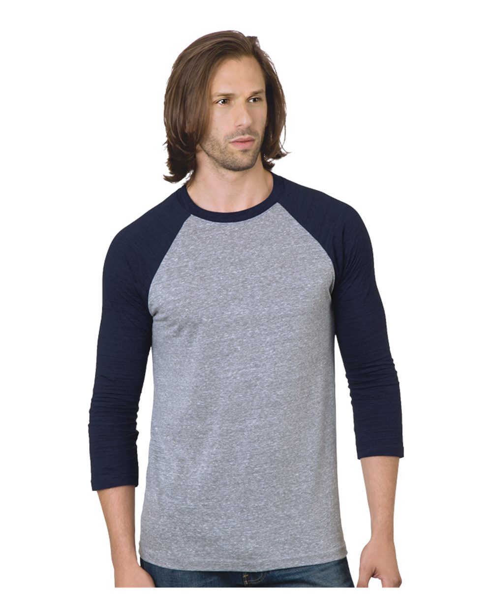 Unisex Triblend Three-Quarter Sleeve Raglan T-Shirt - 9525