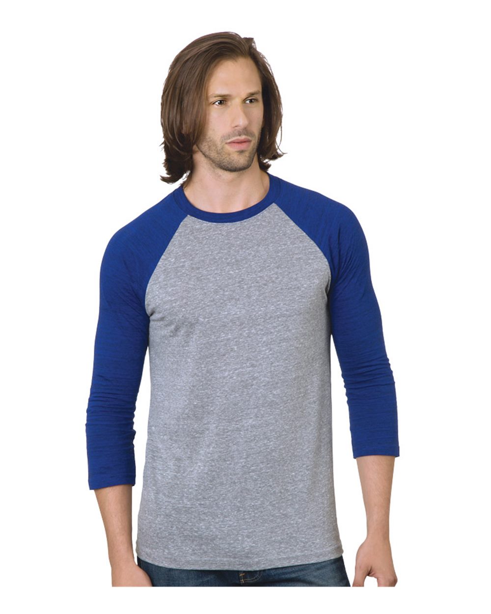 Unisex Triblend Three-Quarter Sleeve Raglan T-Shirt - 9525