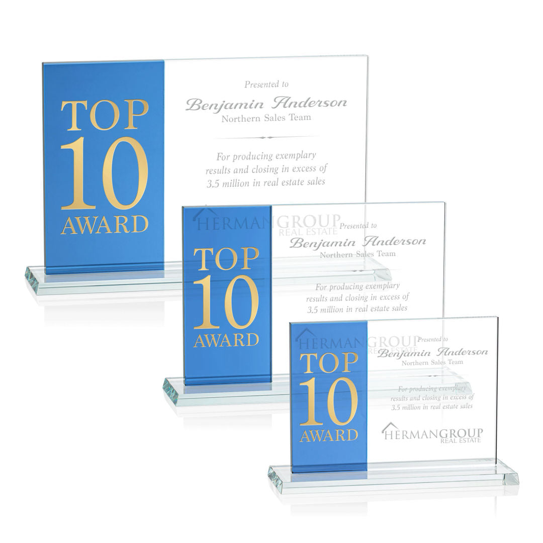 Composite Horizontal Award - Blue