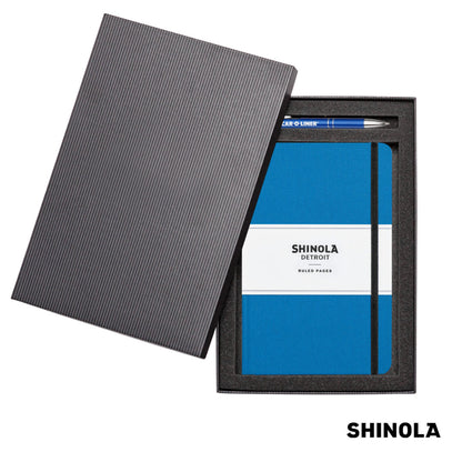 Shinola® HardCover Journal/Clicker Pen Gift Set - (M)