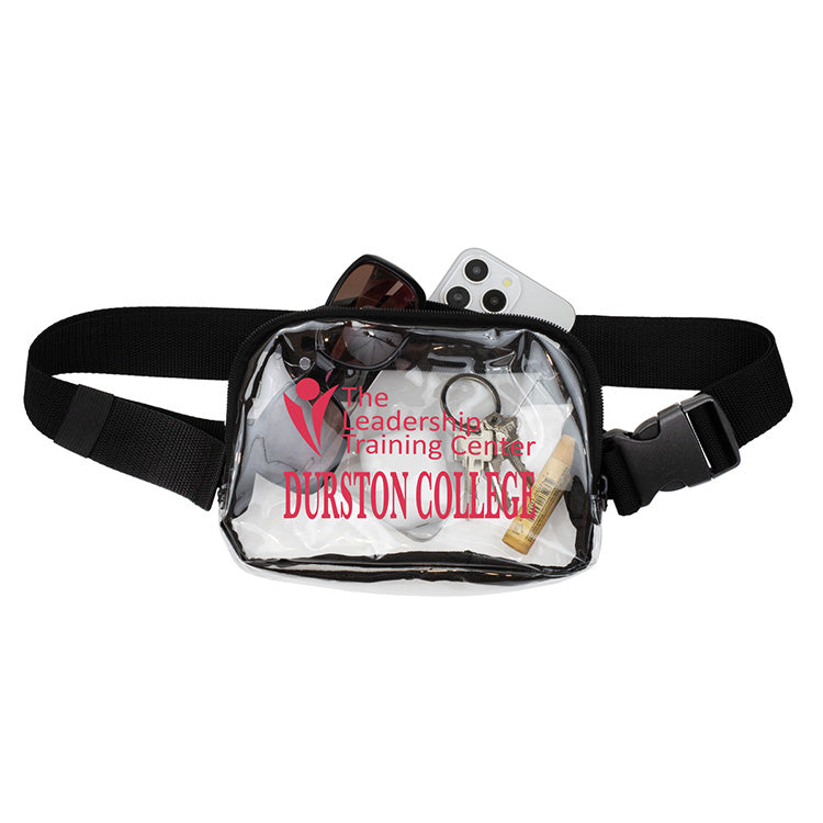 "EVERYWHERE" Clear Stadium Compliant Cross-Body Belt Bag