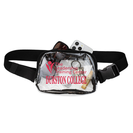 "EVERYWHERE" Clear Stadium Compliant Cross-Body Belt Bag