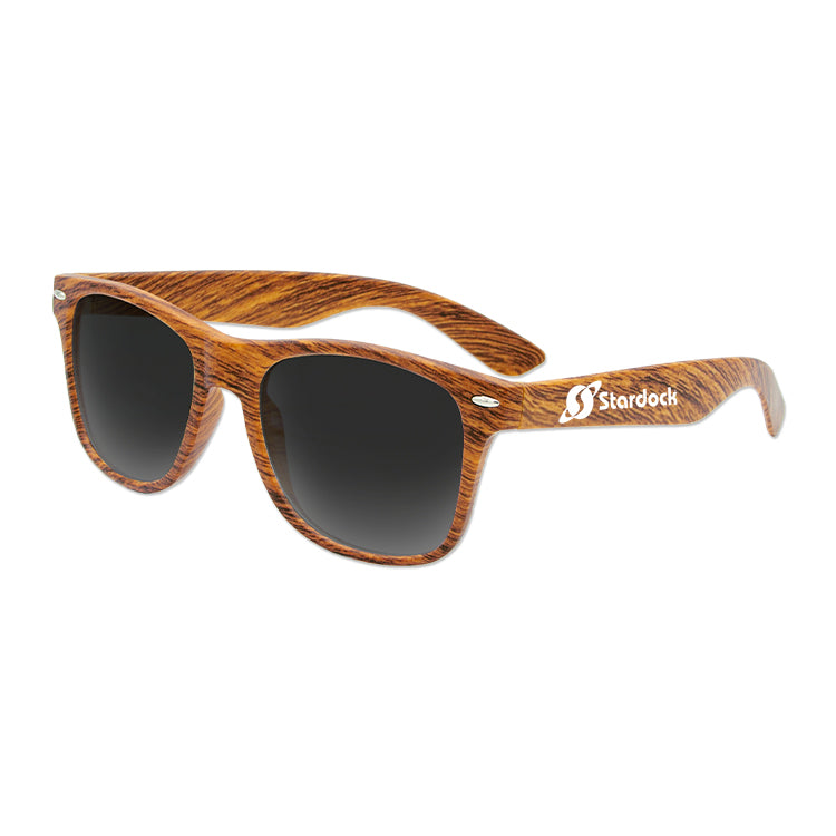 Polarized Iconic Wood Grain Sunglasses