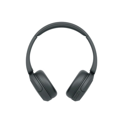 Front View of Black Sony WH-CH520 Wireless Headphones with Microphone