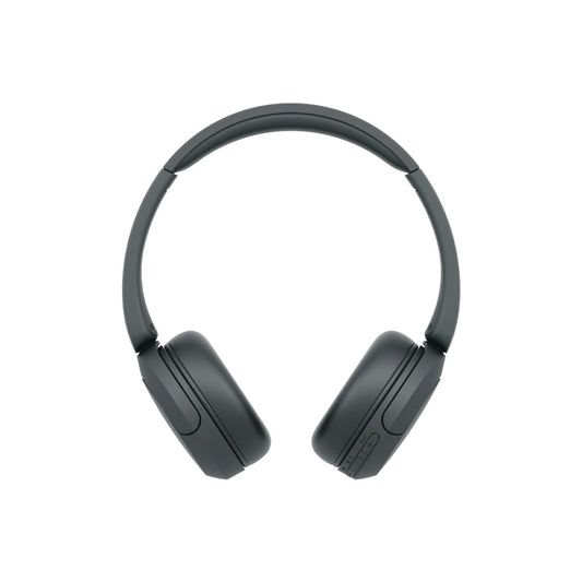 Front View of Black Sony WH-CH520 Wireless Headphones with Microphone
