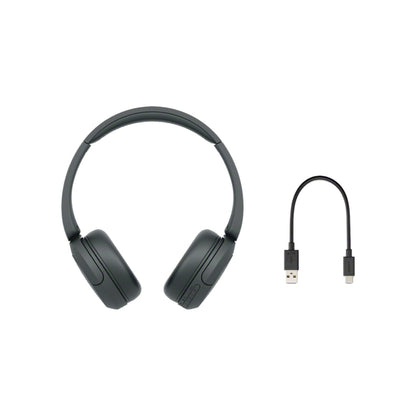 Front View of Black Sony WH-CH720N Wireless Noise Canceling Headphones