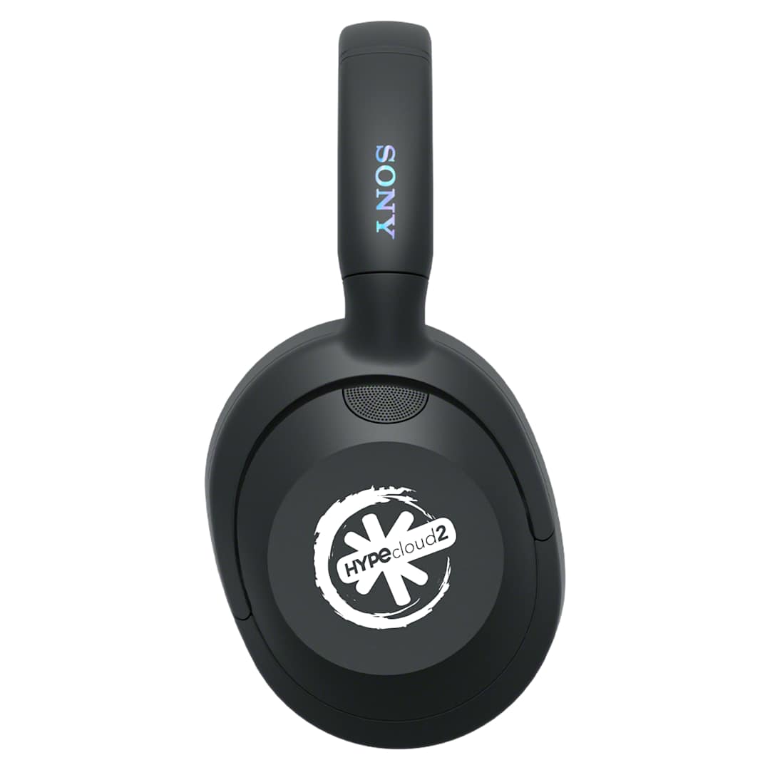 Front View of Black Sony ANC Wireless ULT Headphones