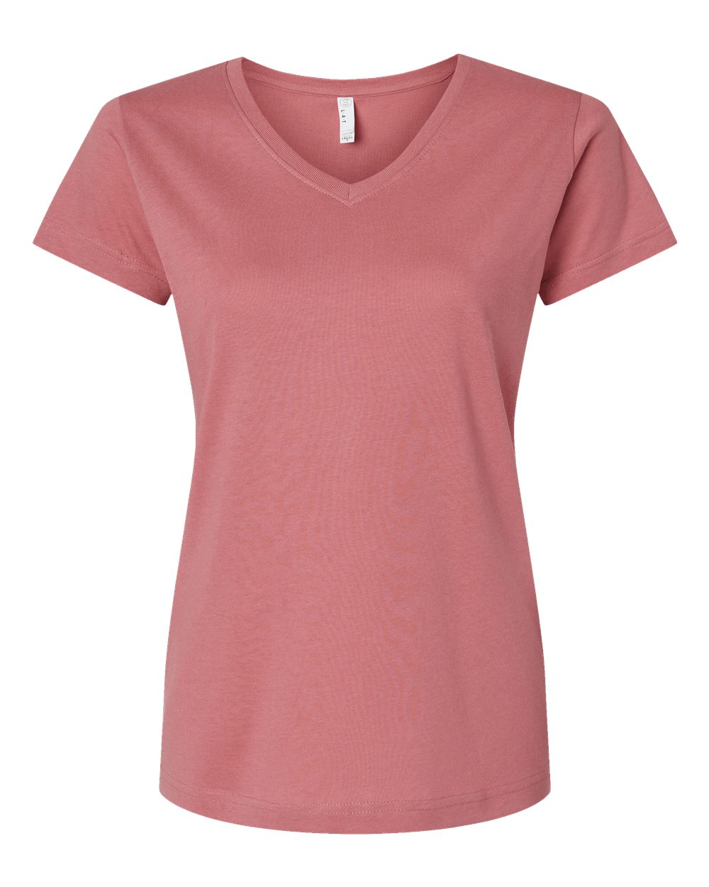 Women's Fine Jersey V-Neck Tee - 3507