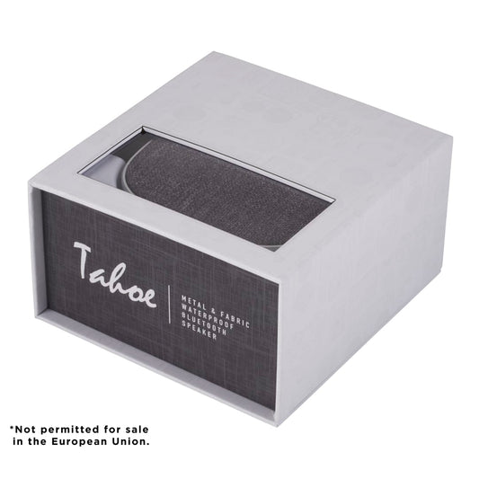 Gray Tahoe Metal & Fabric Waterproof Bluetooth Speaker