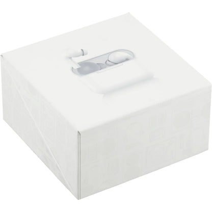 Front View of White Braavos Pro True Wireless Auto Pair Earbuds