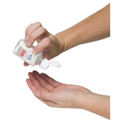 2.0 oz Hand Sanitizer Antibacterial Gel in Flip Top Squeeze Bottle (Spot Color Print)