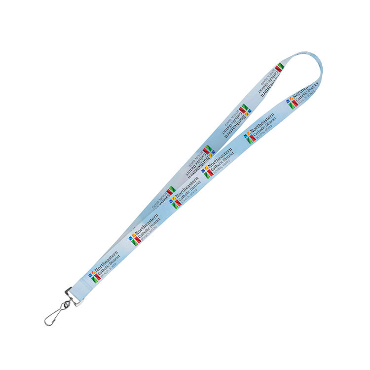"OWEN RECYCLED" 3/4" Import Air Ship Recycled RPET Full Color Sublimation Lanyard
