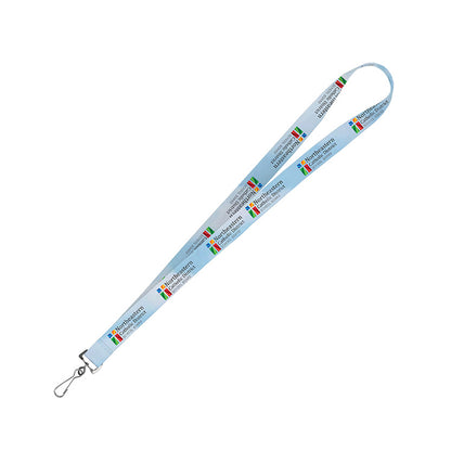"OWEN RECYCLED" 3/4" Import Air Ship Recycled RPET Full Color Sublimation Lanyard