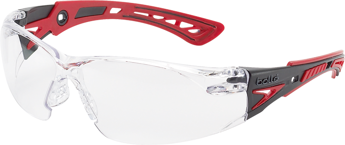 Bollé Rush Plus Temple RED Lens Clear