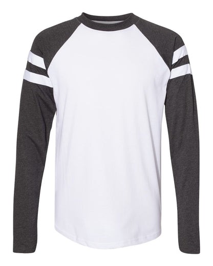 Unisex Fine Jersey Mash Up Long Sleeve Tee - 6934