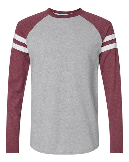 Unisex Fine Jersey Mash Up Long Sleeve Tee - 6934