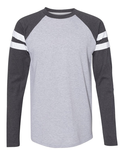 Unisex Fine Jersey Mash Up Long Sleeve Tee - 6934