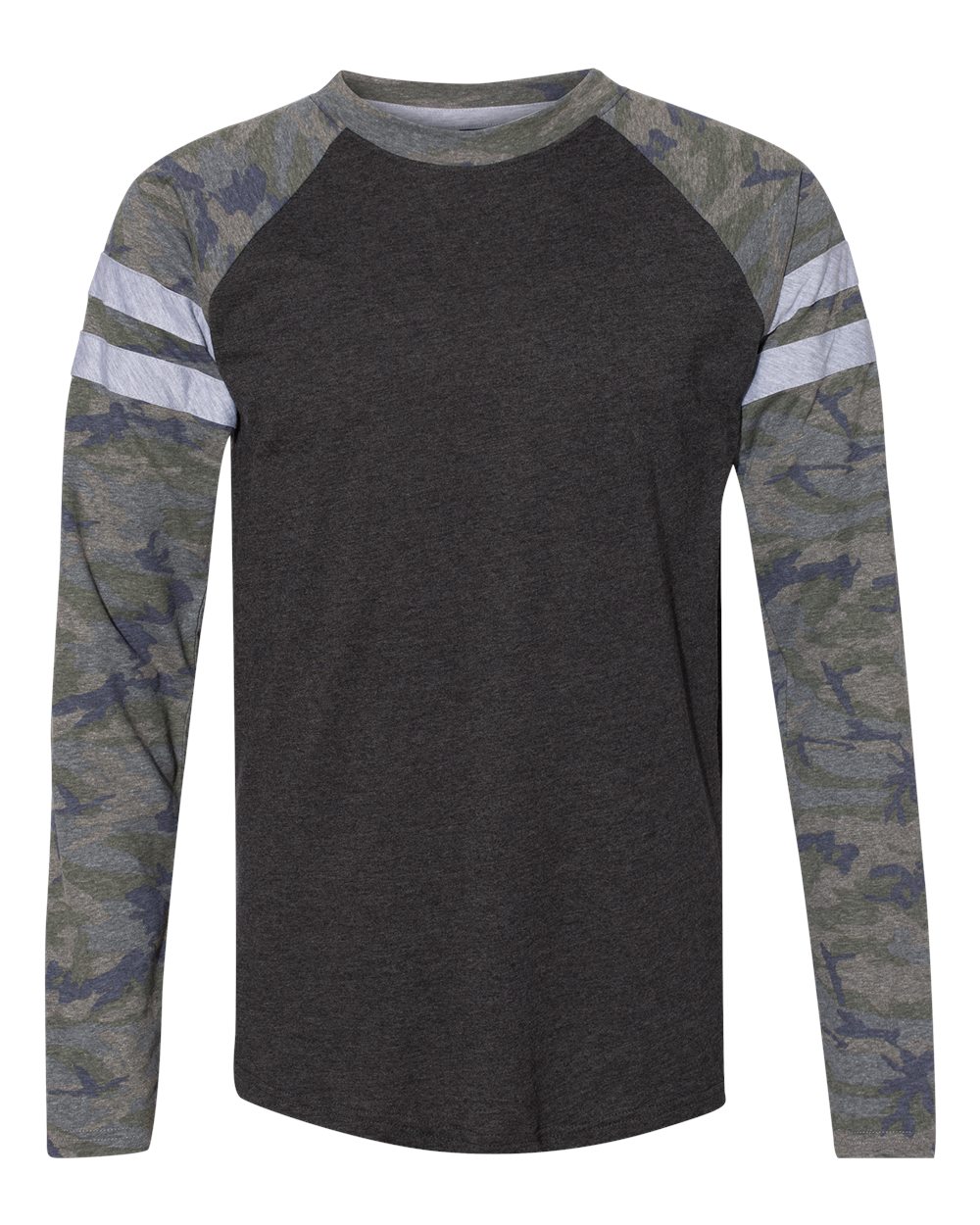 Unisex Fine Jersey Mash Up Long Sleeve Tee - 6934