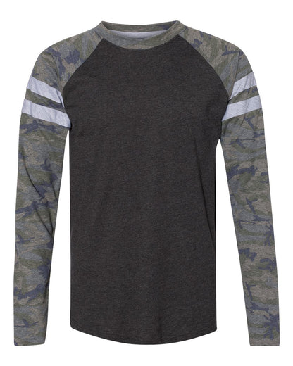 Unisex Fine Jersey Mash Up Long Sleeve Tee - 6934