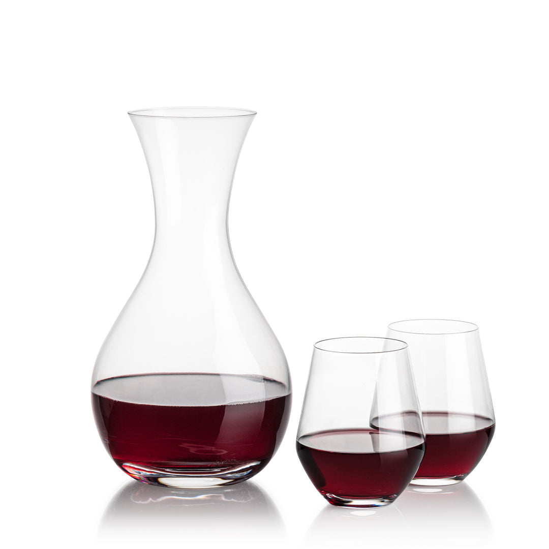 Adelita Carafe & Reina Stemless Wine