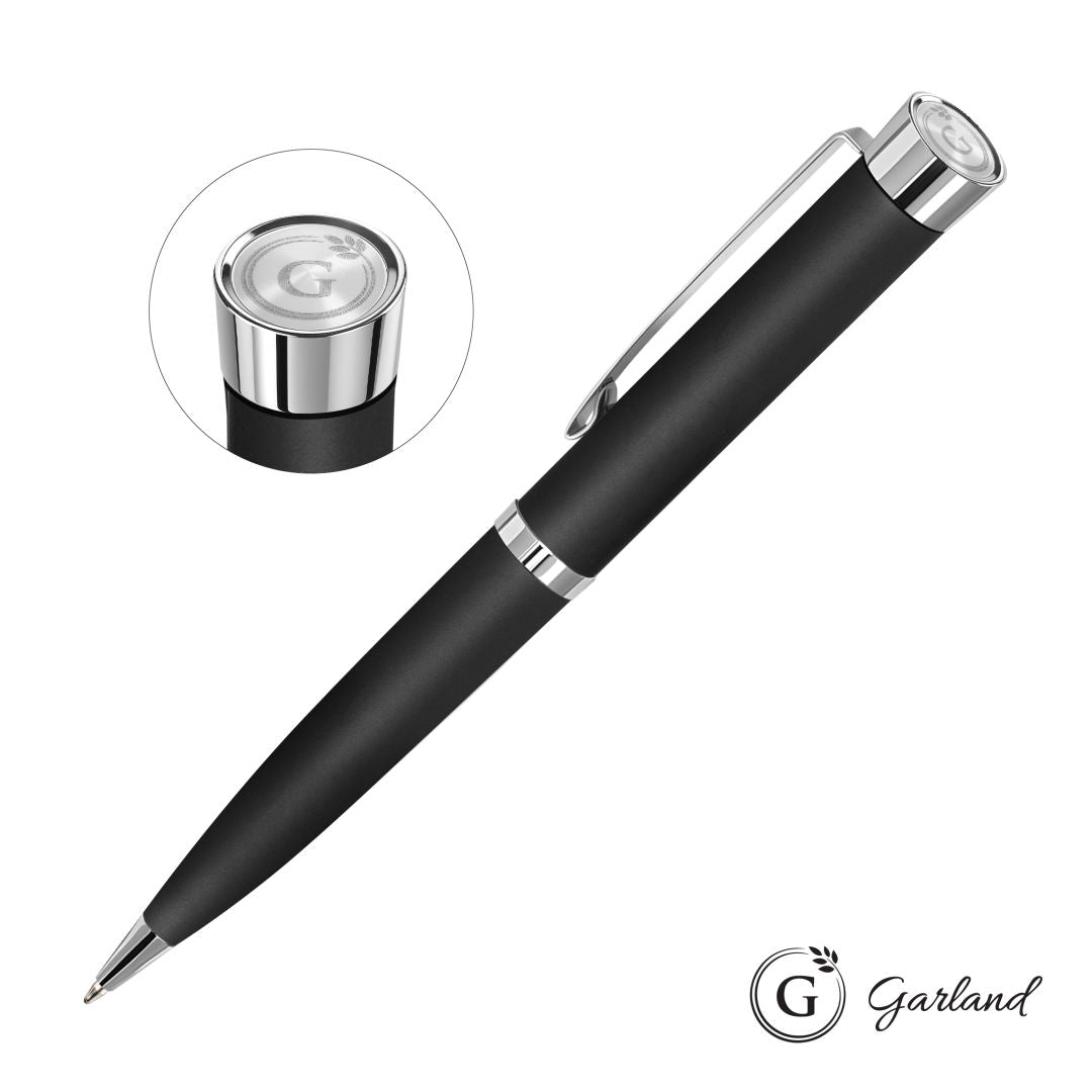 Garland® Executive Color Emblem Ballpoint Pen - Chrome