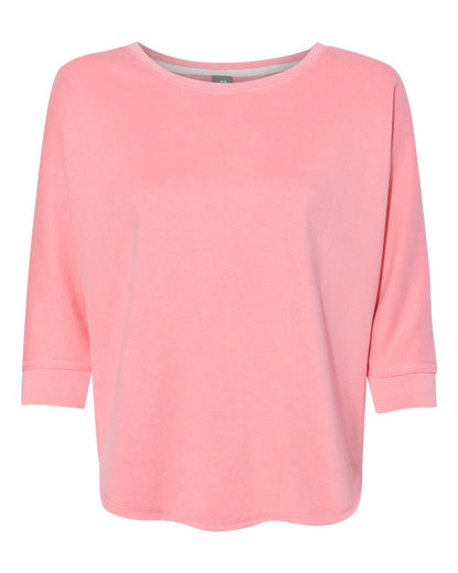 Women's Lounge Fleece Dolman Crewneck Sweatshirt - 8685