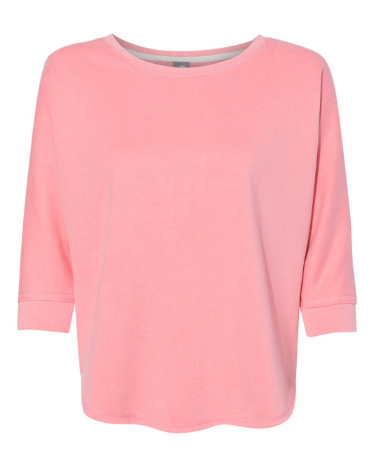 Women's Lounge Fleece Dolman Crewneck Sweatshirt - 8685