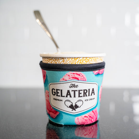 Full Color Neoprene Ice Cream Pint can cooler