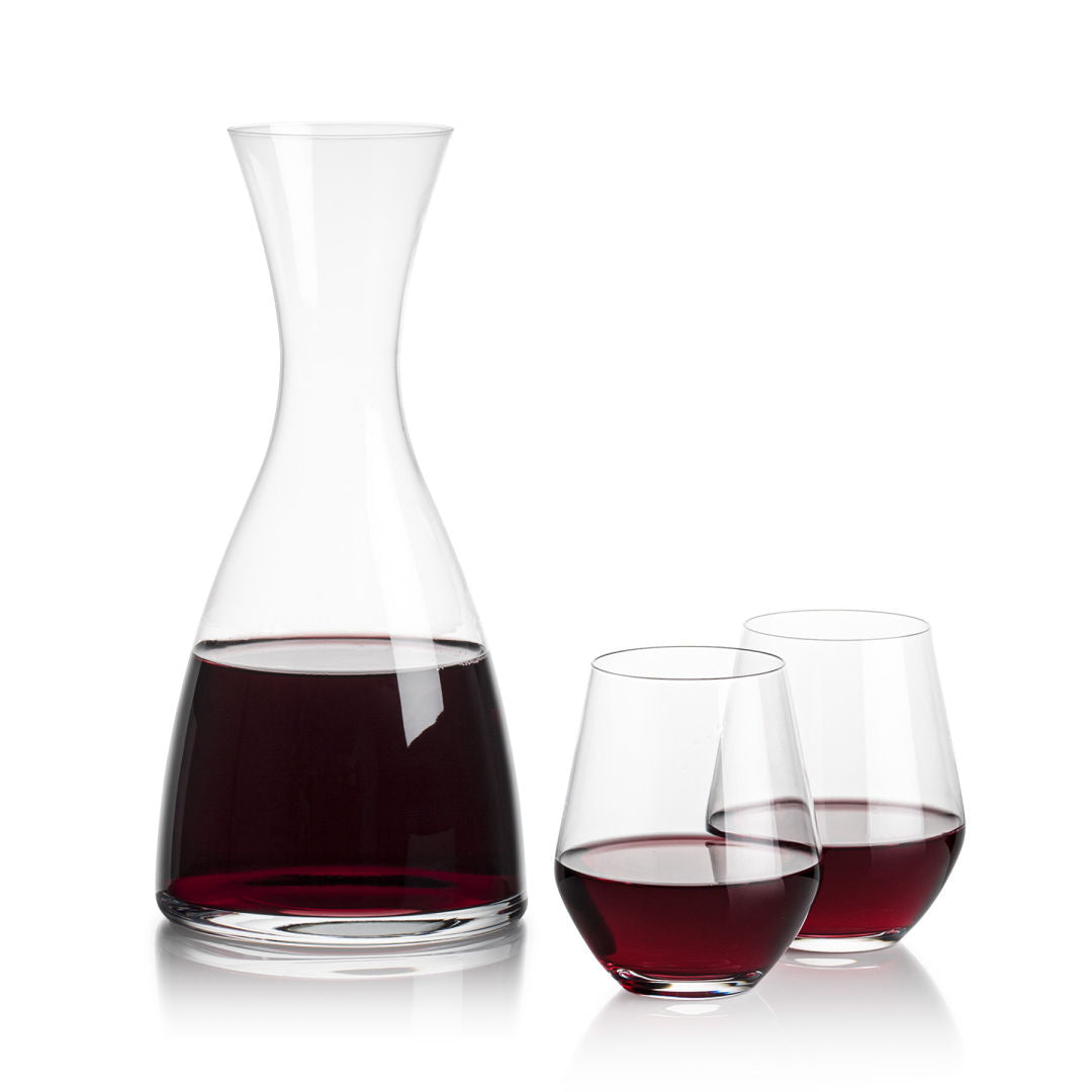 Barham Carafe & Reina Stemless Wine