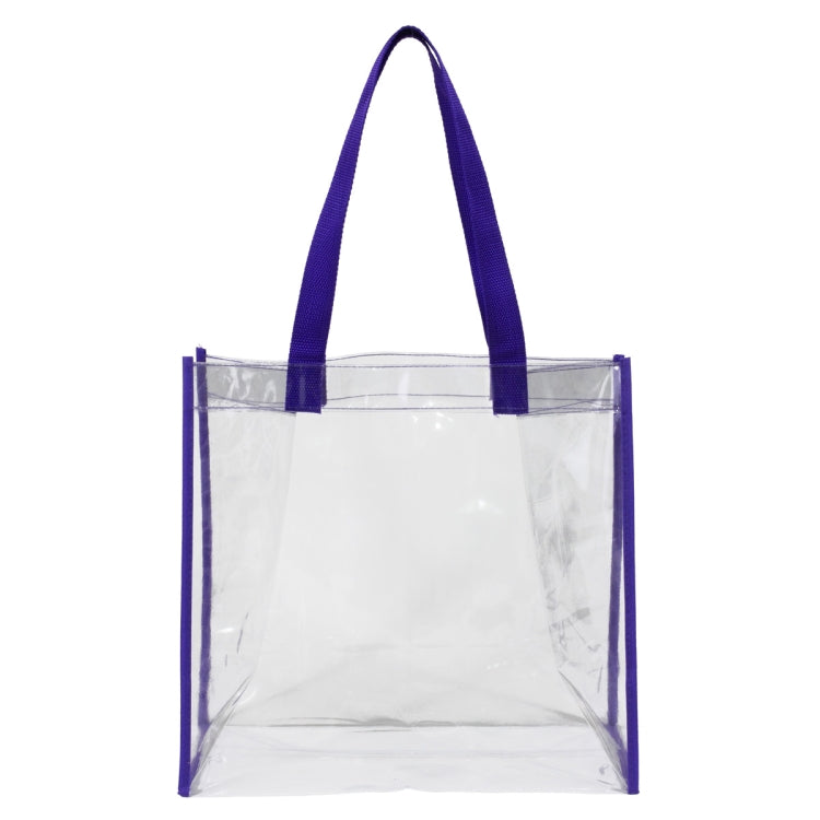 12” W x 12” H x 6” Gusset - “Matterhorn” Clear Vinyl Stadium Compliant Tote Bag