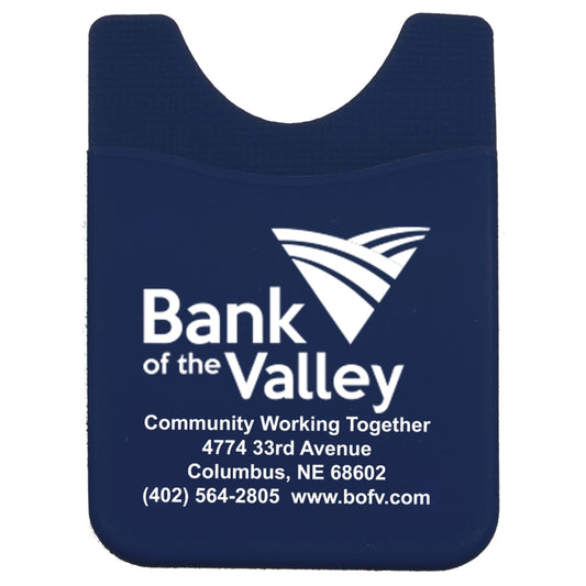 “Banker” Soft Silicone Cell Phone Wallet