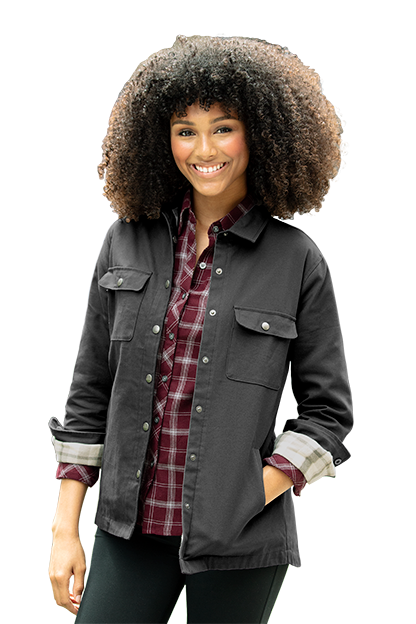 Dark Grey Women's Boulder Shirt Jacket  - XS