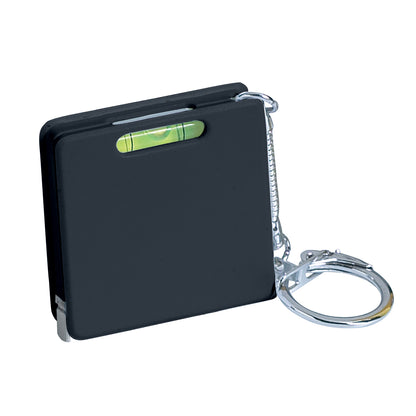 BLACK Square Level Tape Measure Key Tag
